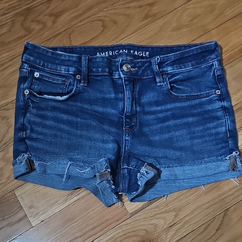American Eagle Outfitters Dark Blue Jean Shorts